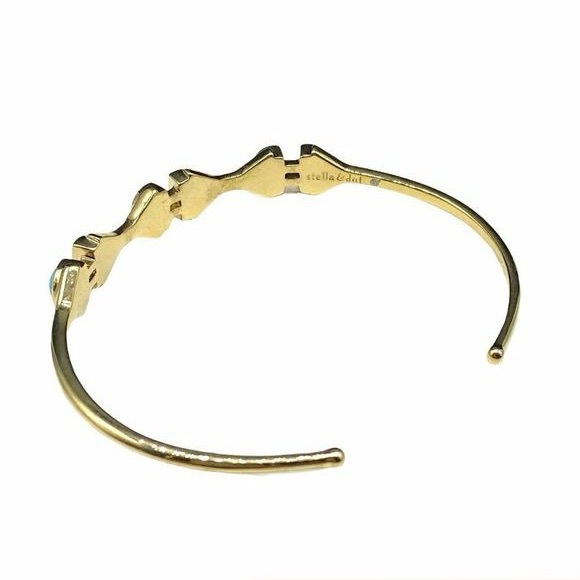 Stella & Dot Turquoise Stone Cuff - Picture 3 of 8
